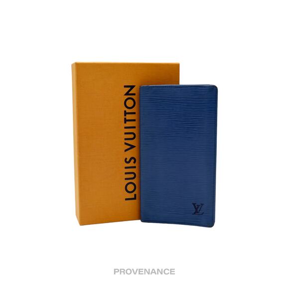 🔴 Louis Vuitton Long Wallet - Toledo Blue Epi Leather - Picture 1 of 9